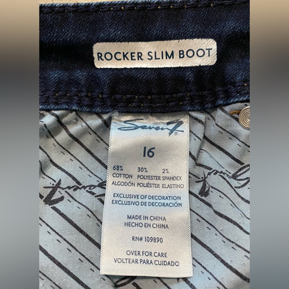 Seven7 Rocker Slim Boot Jeans in Deep Indigo - Picture 2 of 11